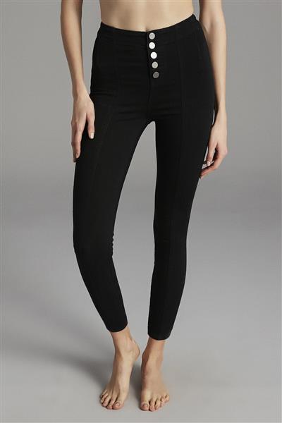 button-detailed-shaper-jeggings