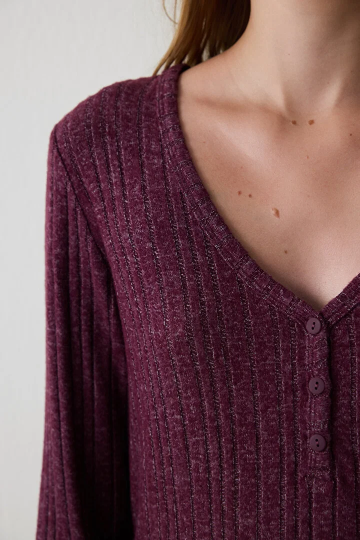 Cozy Time Maroon pidžama set