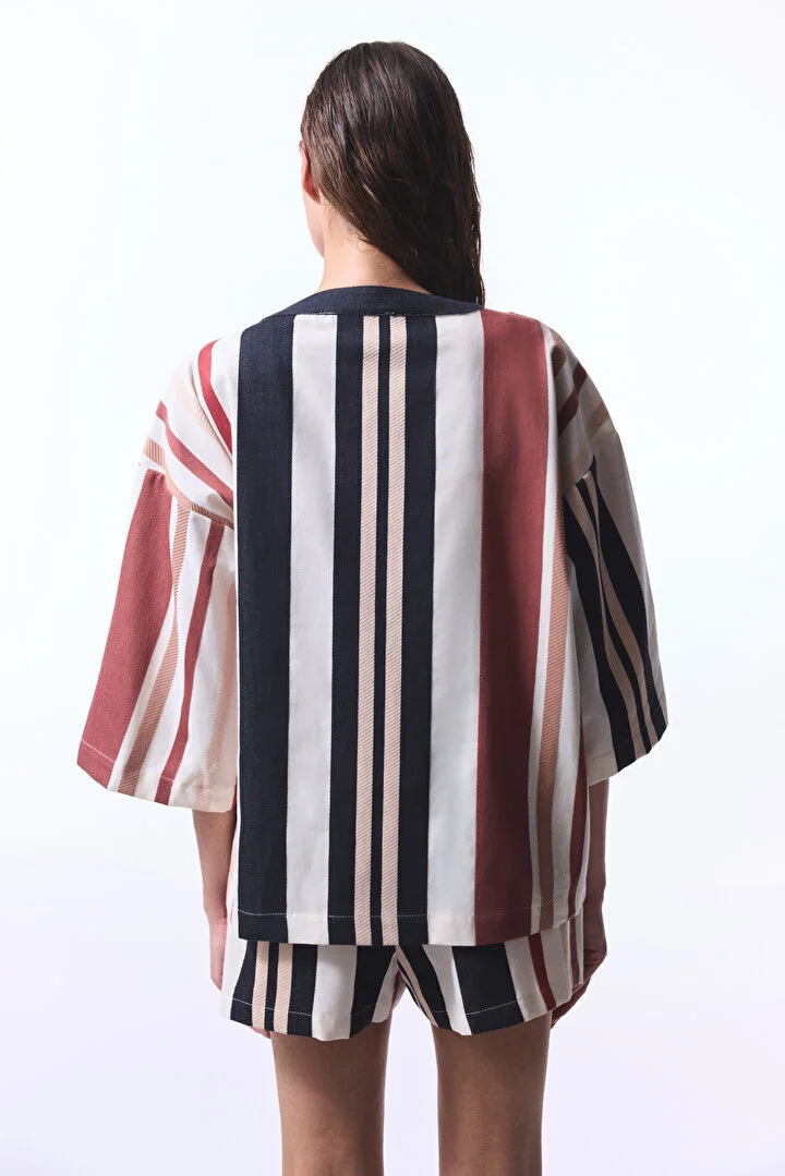 Shay Striped Kimono