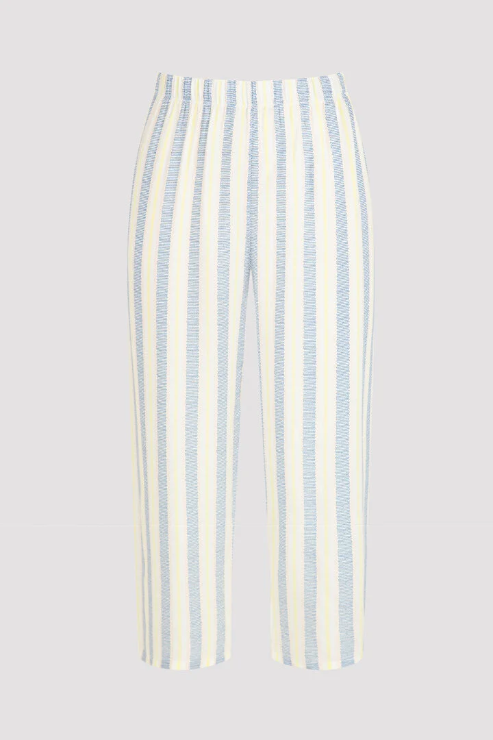Soft Striped kapri hlače