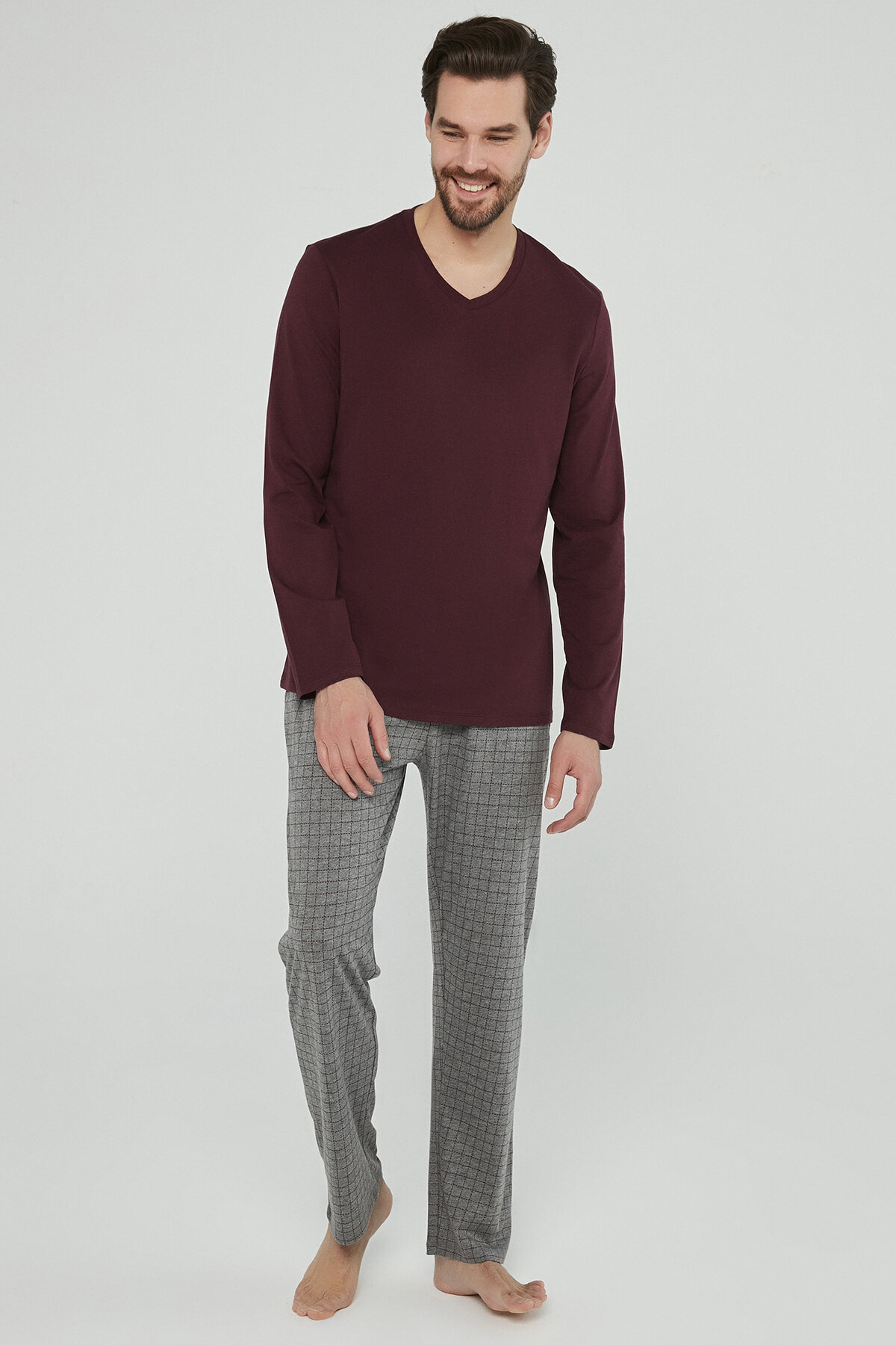 Burgundy pidžama set