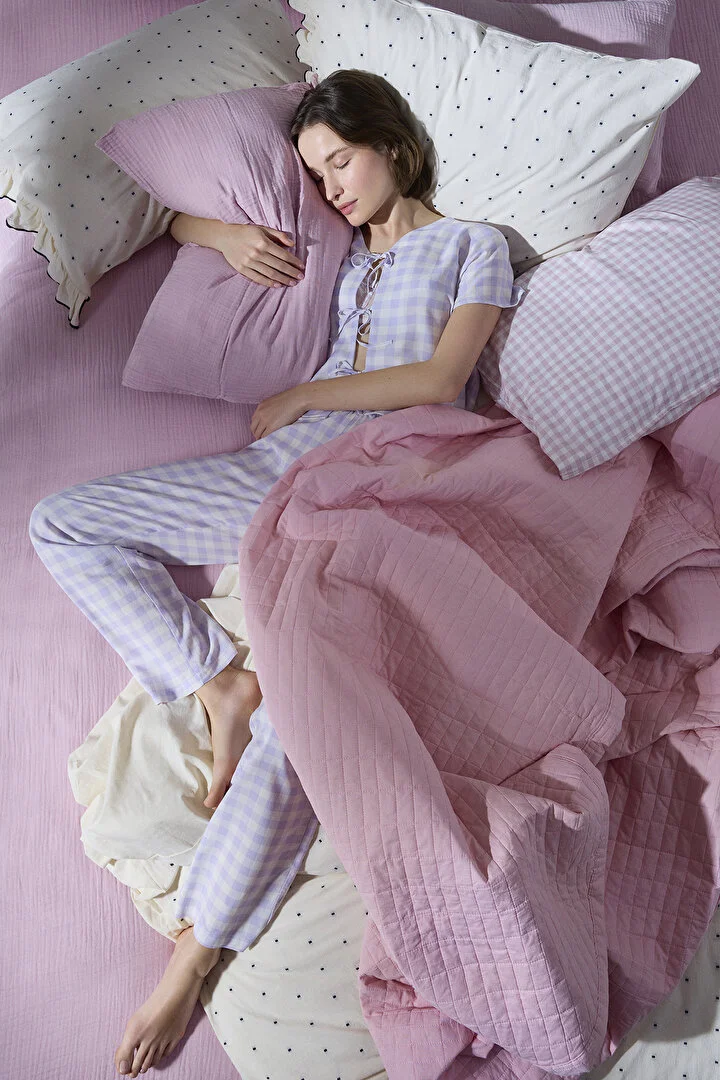 Purple Gingham pidžama set