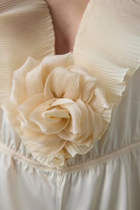 Satin Volan Rose Teddy