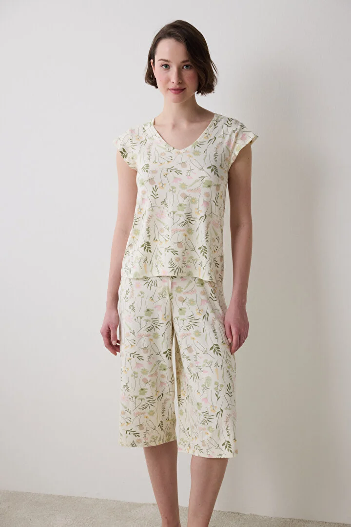 Iris Floral kapri pidžama set