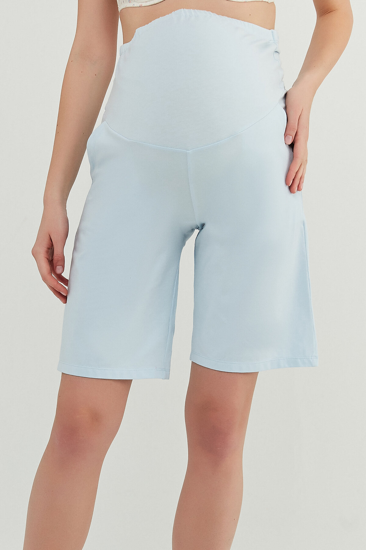 Mama Blue Long Shorts