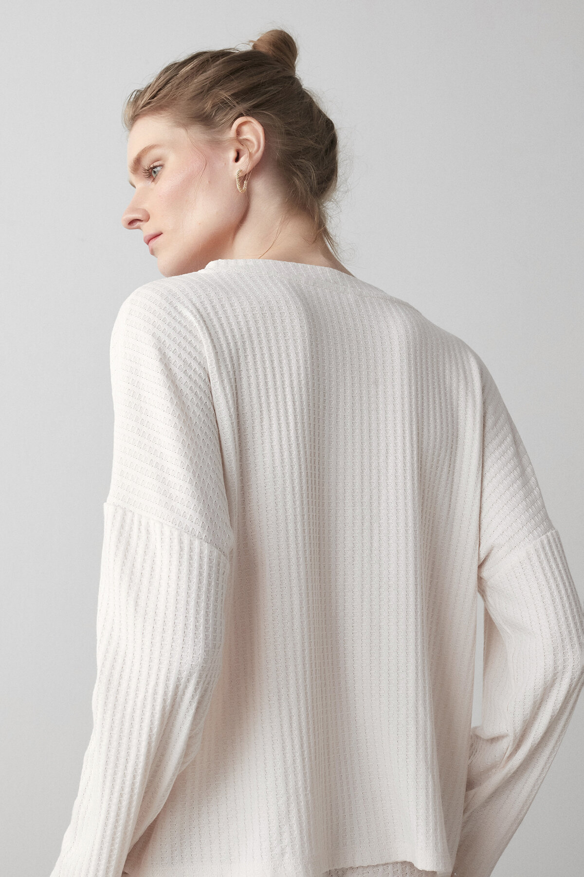 VANILLA WAFFLE SWEATSHIRT BG22