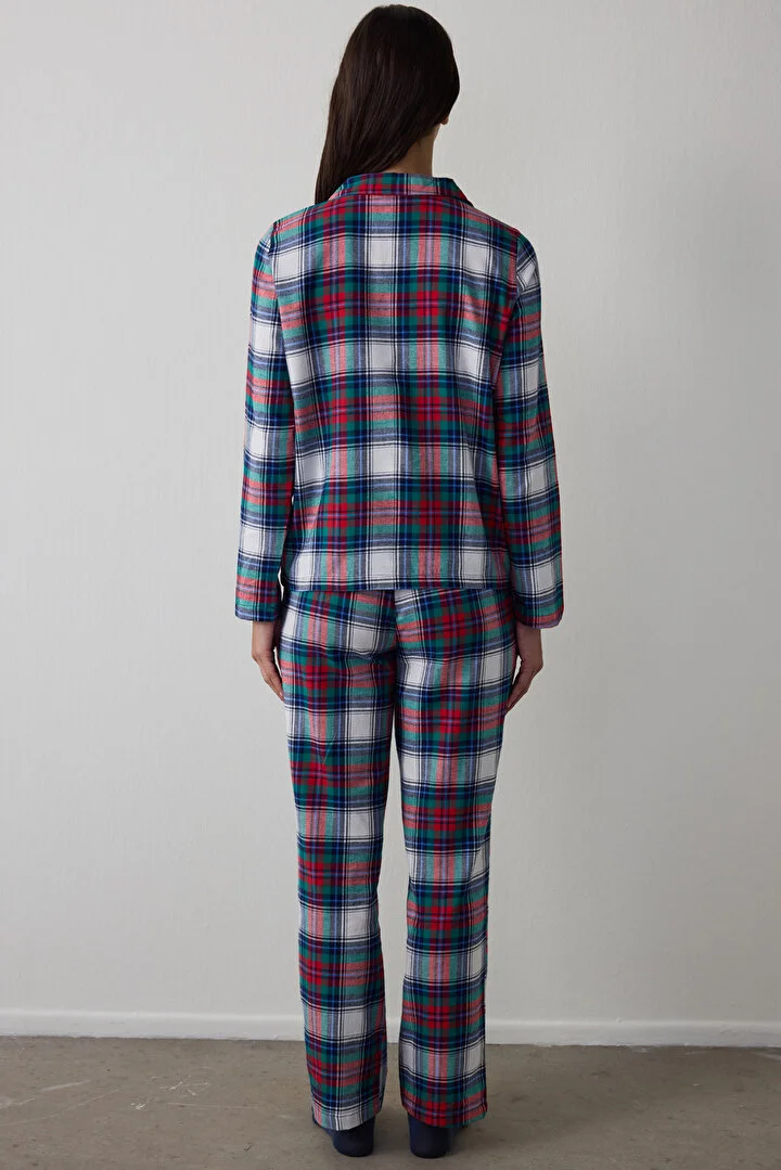 NY Green Checked pidžama set