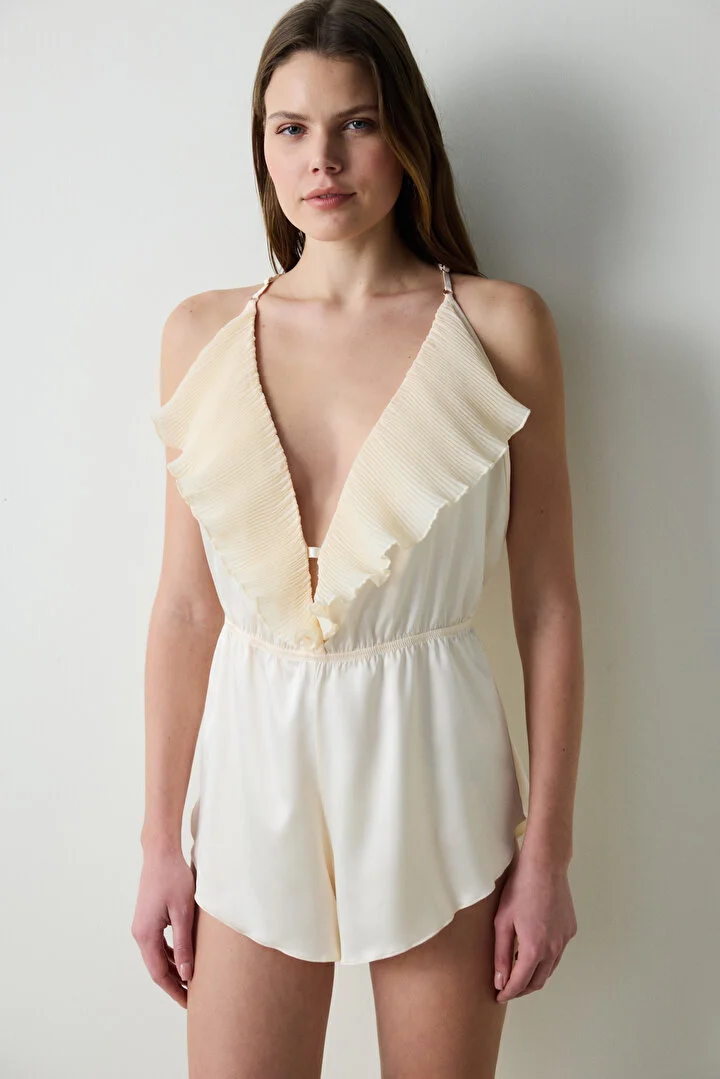 Satin Volan Rose Teddy