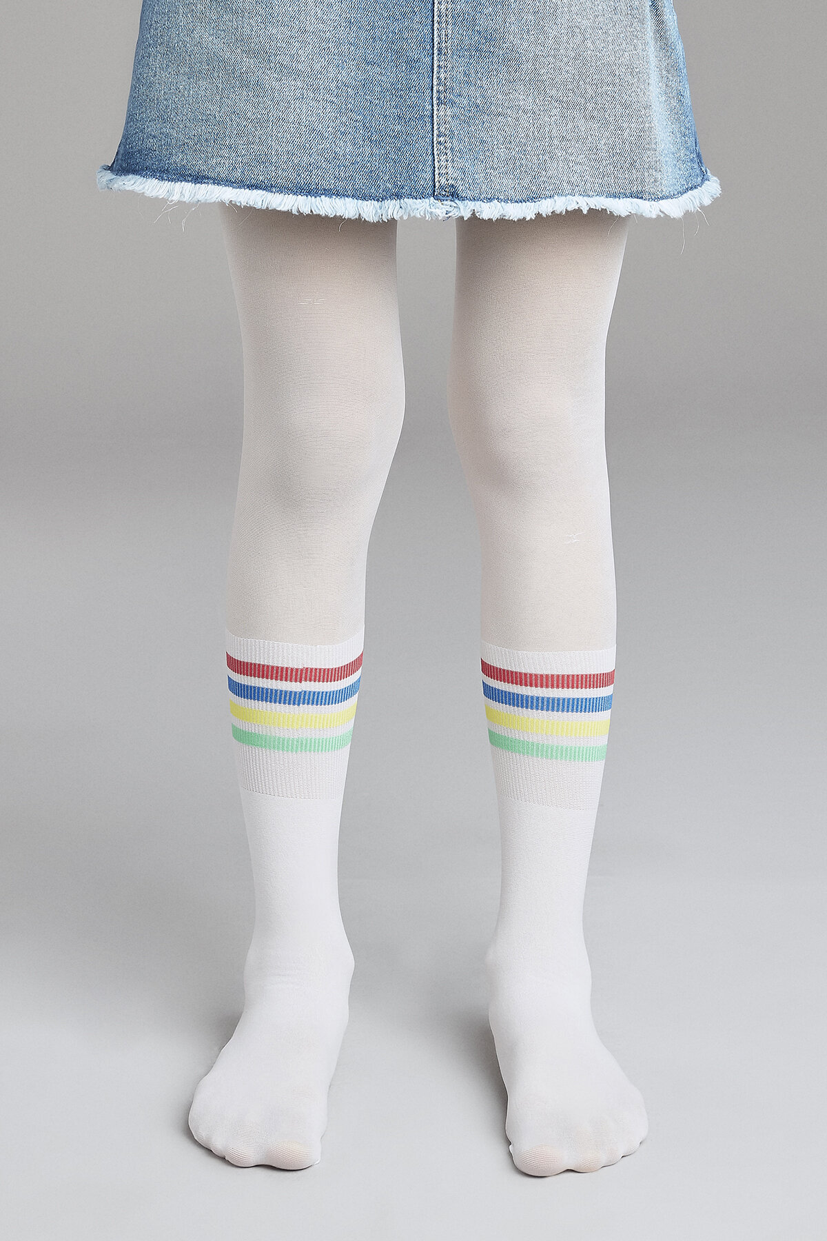 Pretty Rainbow Stripe - bijela