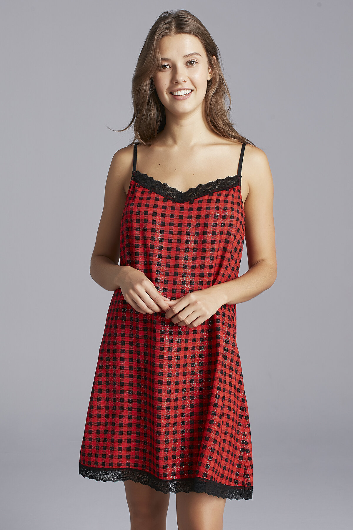 Red Gingham spavaćica