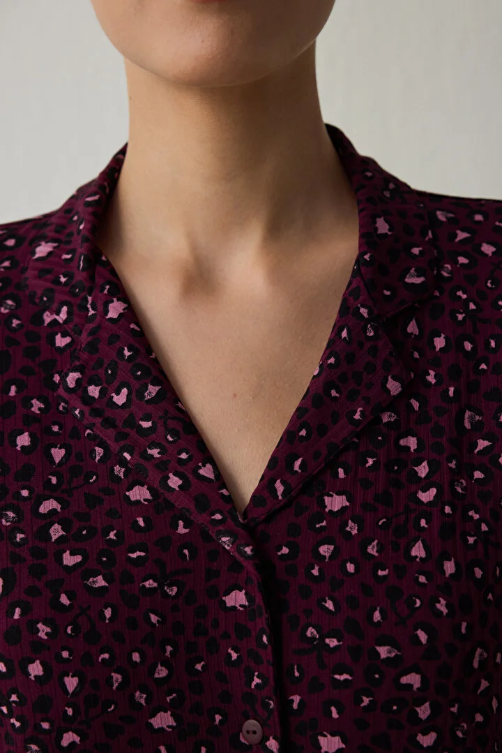 Leopard Print Rib pidžama set