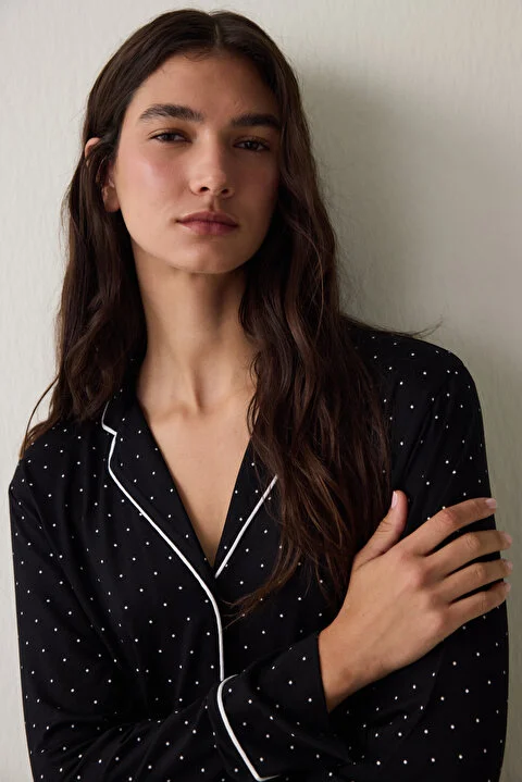 White Dotted pidžama set