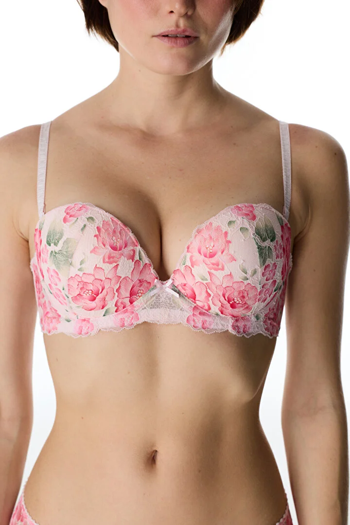 HEART FLORAL PUSH UP SUTYEN APE