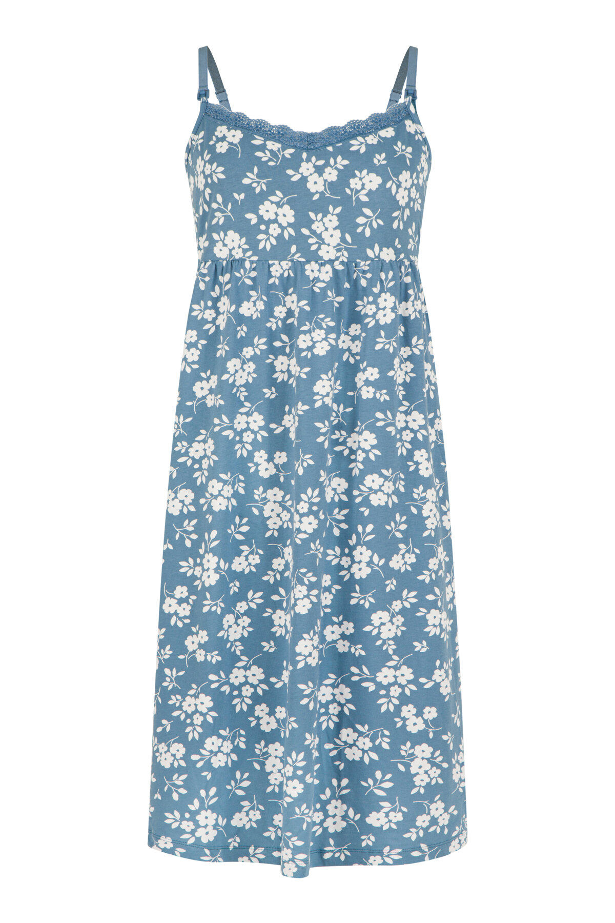 MAMA BLUE FLOWERS NS ELBISE BL6