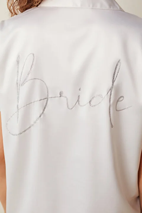 Bridal Glitter Satin pidžama set