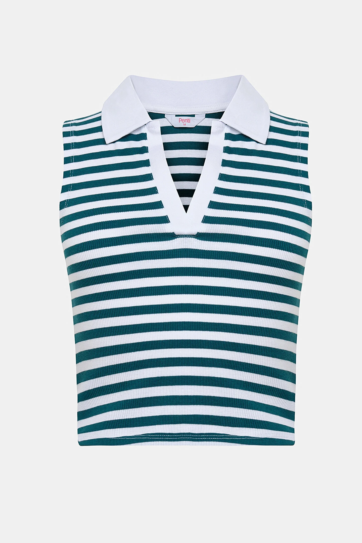 Polo Neck Striped top