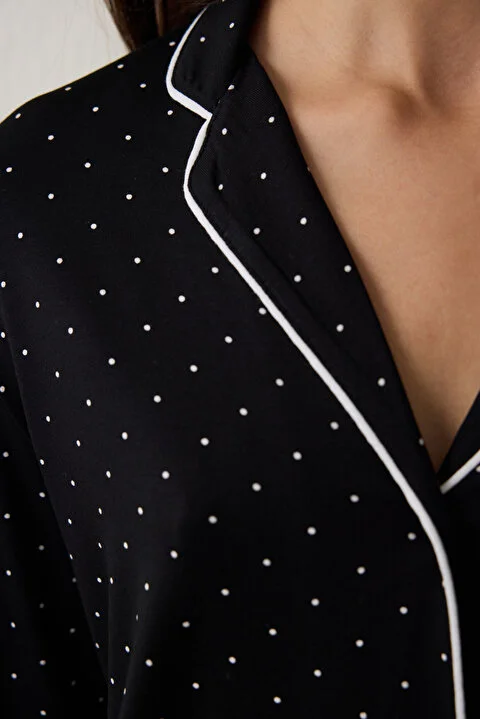 White Dotted pidžama set