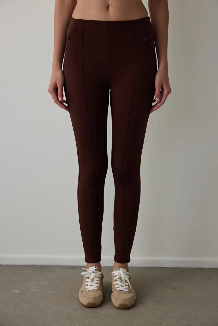 Hidden Zipper tajice