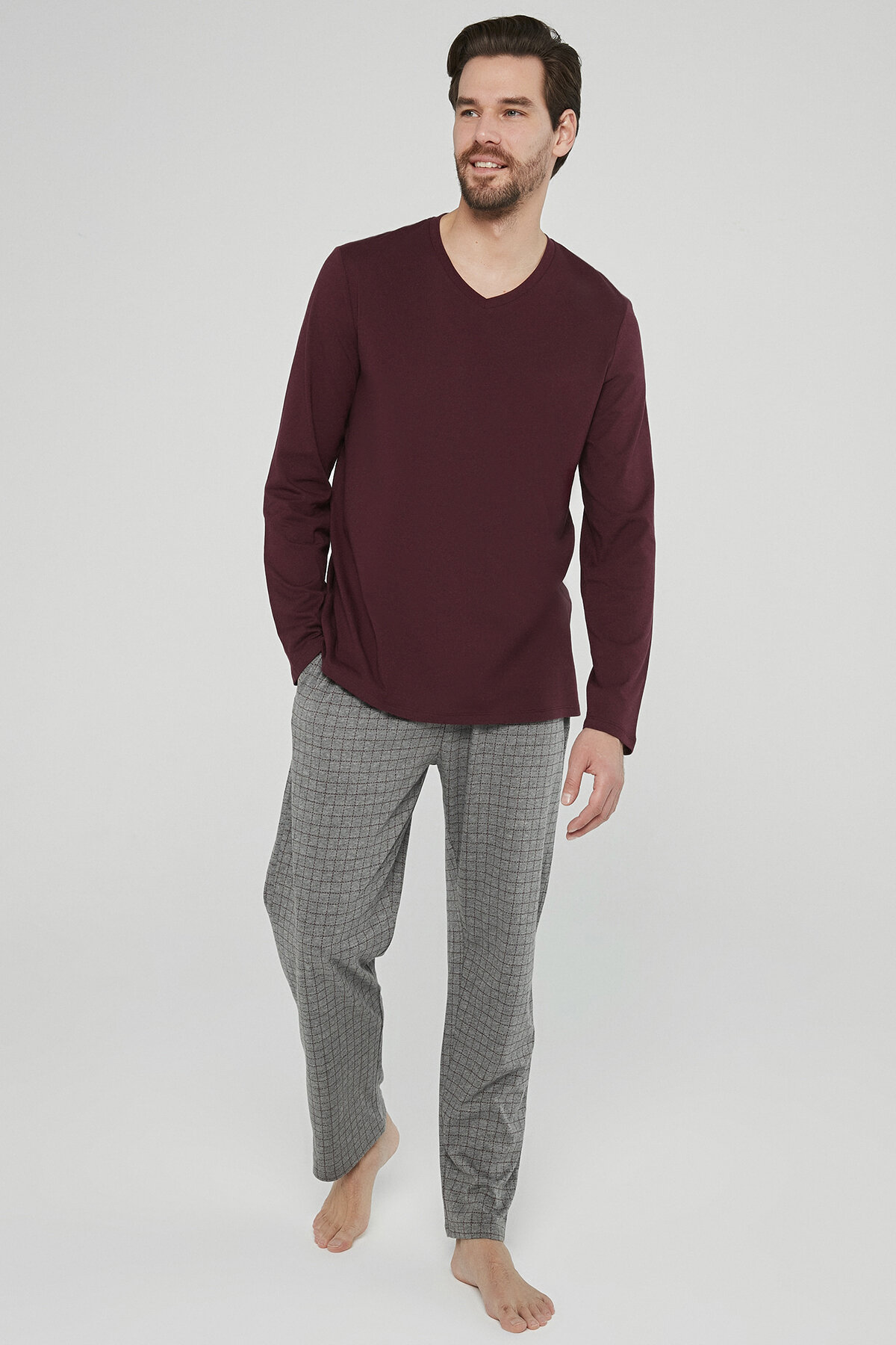 Burgundy pidžama set