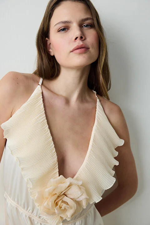 Satin Volan Rose Teddy