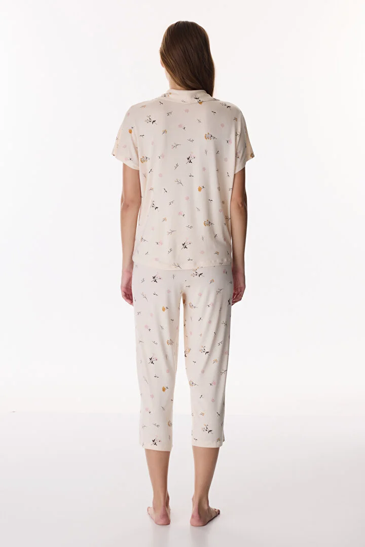 Margot Printed kapri pidžama set