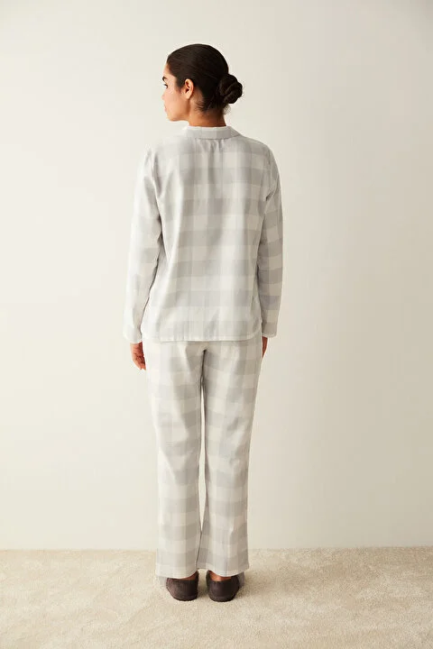 Grey Checked pidžama set