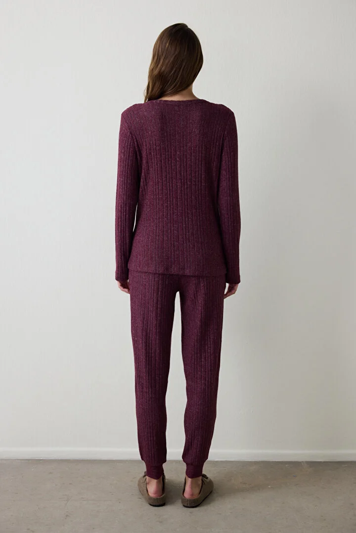 Cozy Time Maroon pidžama set