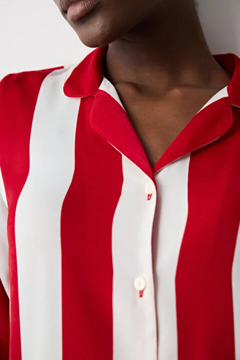 Aria Satin Red pidžama set